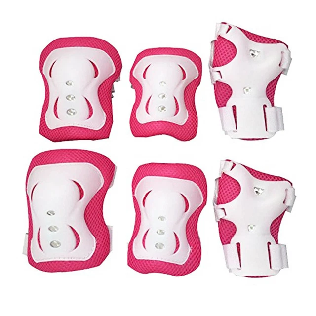 6 PCS Children Skateboard Roller Skating Knee Wrist Elbow Protective Pad Kit
