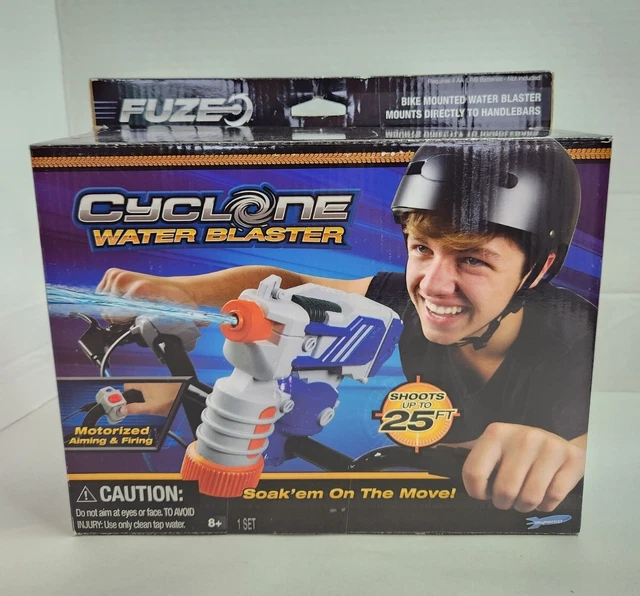 CYCLONE WATER BLASTER Motorized Bike Mounted Squirt Gun NEW 19.98