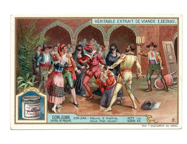Chromo Liebig. Don Juan Opera Da Mozart 2