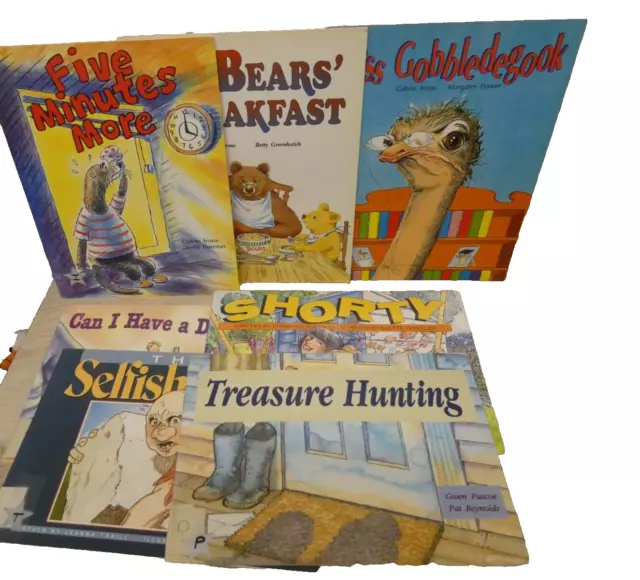 bundle of literacy links plus books softbacks vintage school books bundle