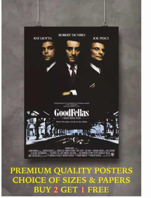 Goodfellas Classic Movie Art Large Poster Art Print Gift A0 A1 A2 A3 A4