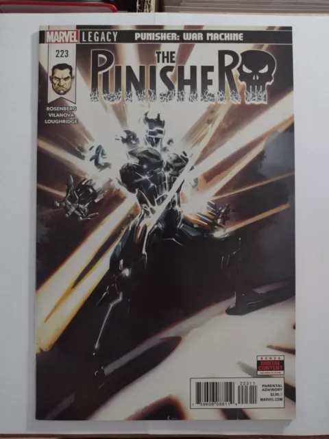Punisher 223 Punisher War Machine 2018 Gorgeous Clayton Crain cover NM!🔥💎🔑