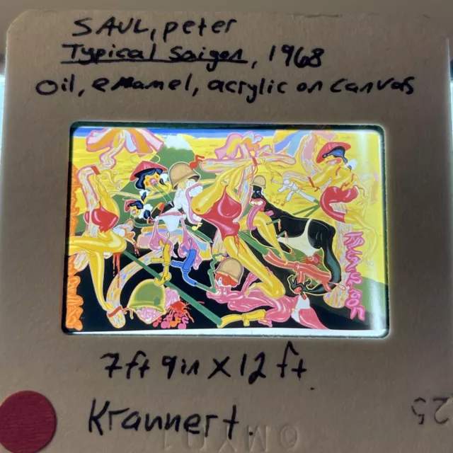 Peter Saul “Typical Saigon” Pop Art 35mm Art slide