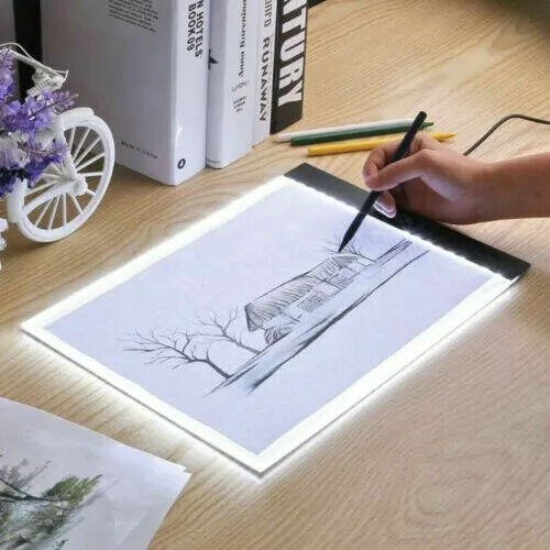 A3 LED Zeichnung Spurbrett Lichtbox Tattoo Kunst Schablone ultradünnes Pad Handwerk