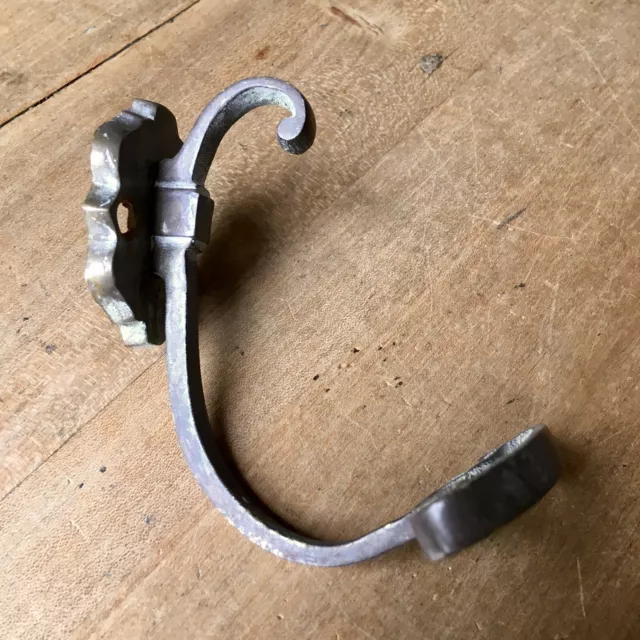 Brass Coat Hook Vintage French Antique - 2 Available