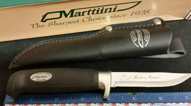 Marttiini 184010 Little Condor Basic skinner knife, black rubberized handle   ^