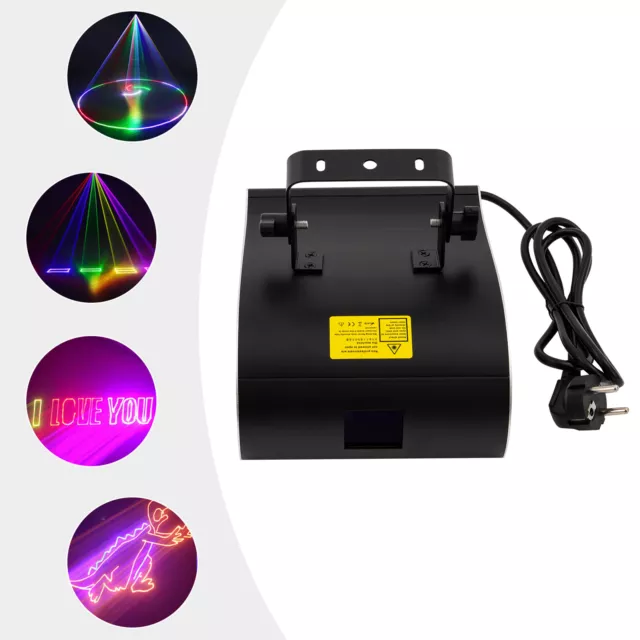 2000mW RGB Fullcolor DJ Party Club Laser Licht Show DMX Animation Laserprojektor