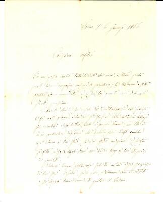 1866 TORINO Carlo NOLI chiede sentenza su pubblicazione bando venale *Lettera 