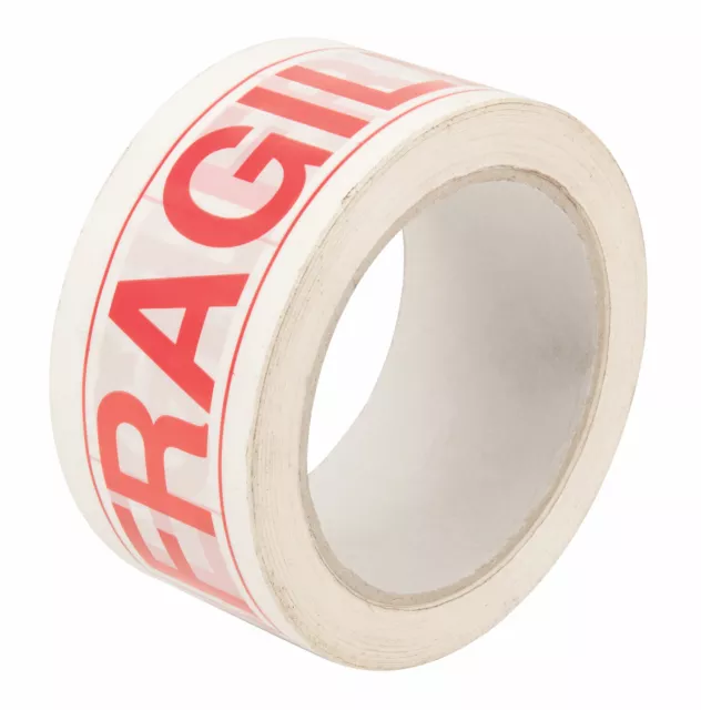 Pacplus Fragile Packaging Parcel Packing Tape Strong 48mm x 66m - Low Noise