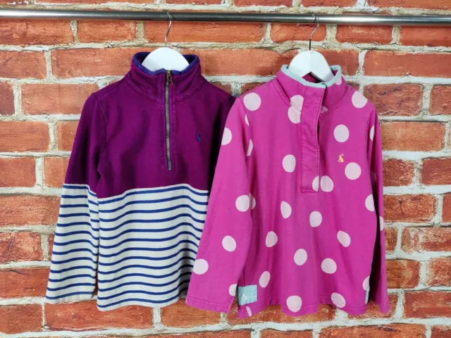 Girls Bundle Age 5-6 Years Joules Pullover Jumper Sweater High Neck Set X2 116Cm