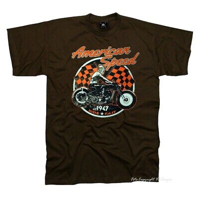 Biker T-Shirt  vintage Oldtimer classic Motorbike Cafè Racer *4098 br