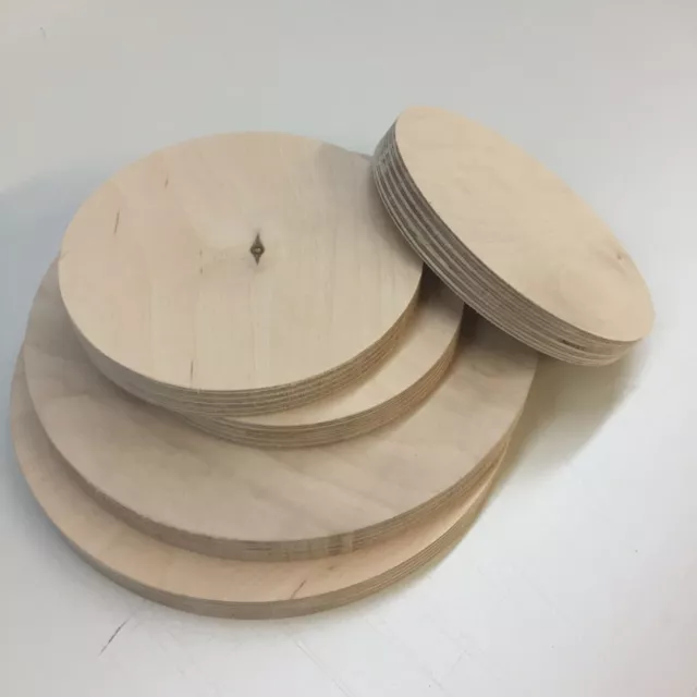 Multiplex Runde Holzscheibe Holz Rund Birke Multiplexplatte Scheibe Tischplatte