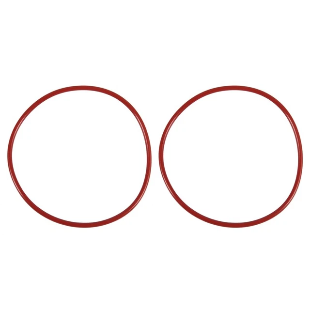 2X Red Silicone O  Seals Tree 110mm x 104mm x 3.5mm W7L5