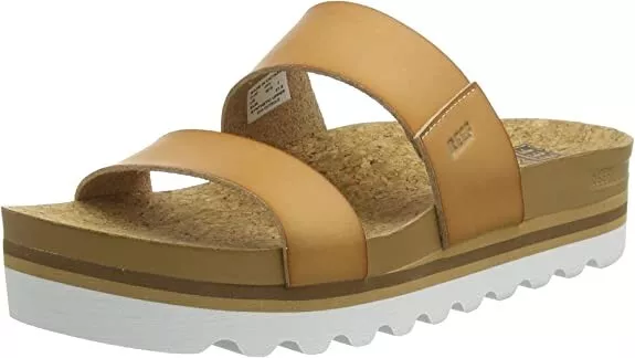 Reef Women's Cushion Vista Hi Sandal Natural Tan