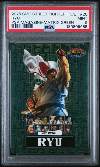 STREET FIGHTER 2 Ryu PSA Magazine June 2025 Variant Cover POP