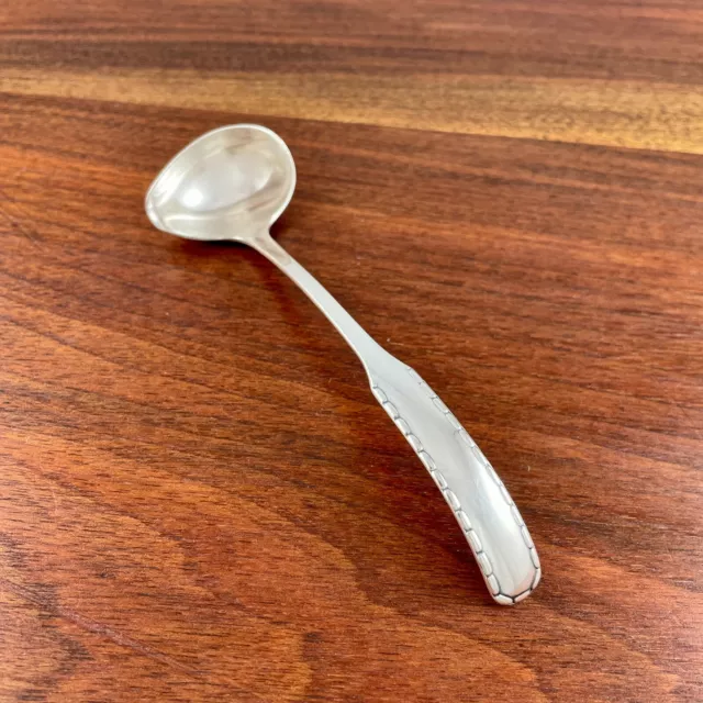 Georg Jensen Danish Sterling Silver Cream / Sauce Ladle Rope 1910-25 No Monogram