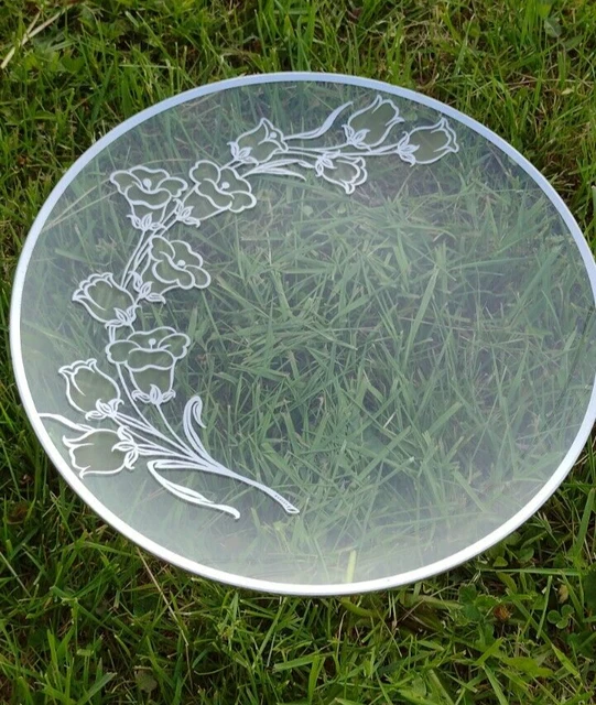 Vintage Sterling Rimmed Plate 13.5"