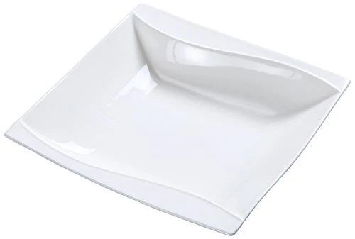 Yanco SW-307 6.5" Grapefruit Bowl, Square, 10-oz Capacity, Porcelain, Bone Wh...