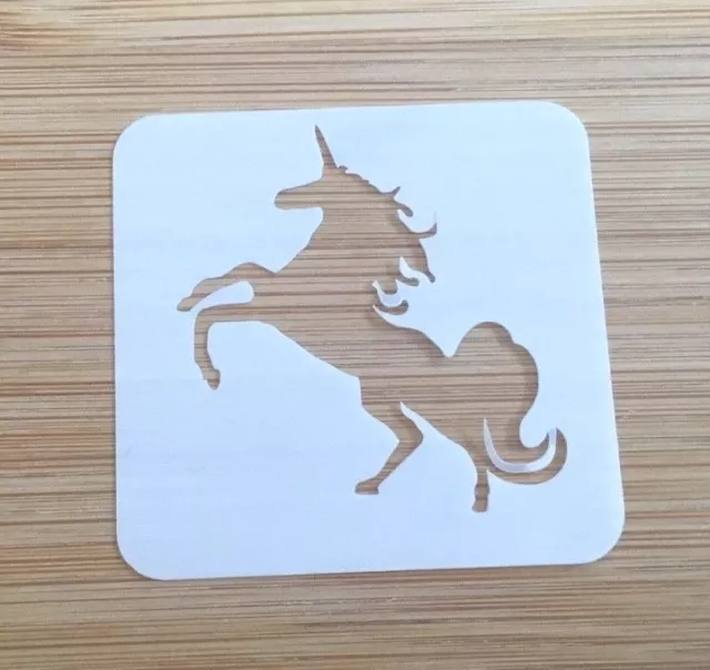 Face paint stencil reusable washable stubbs unicorn  Mylar 4.5 x 4.5 cm