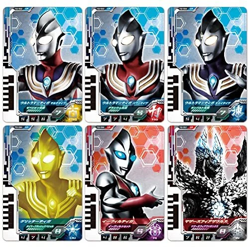 BANDAI Ultraman Decker DX Ultra Dimension Card 08 Ultraman Tiga Set JAPAN