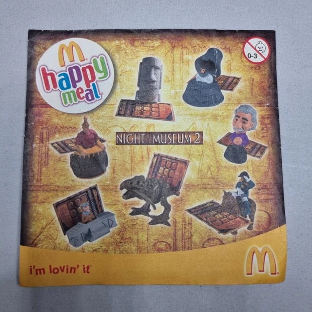 2009 MCDONALDS NIGHT At The Museum 2 Toy Collection Mini Paper Insert