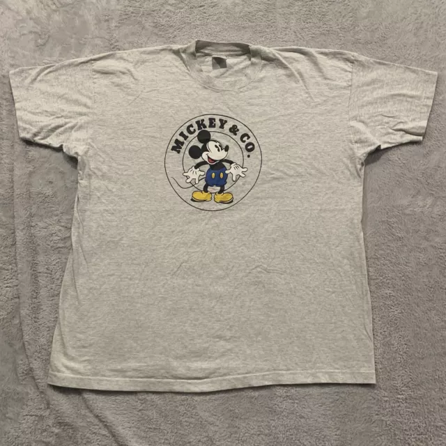 Vintage Mickey & Co T-shirt 90S Single Stitch Disney Mouse Mens 3XL USA Made