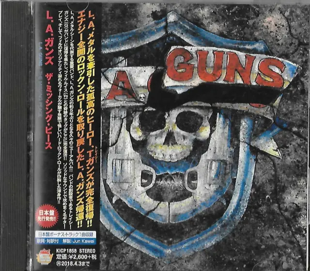 L.A. GUNS The Missing Peace (+1 Bonus Track)  Japan Cd Obi Guns n´Roses RARE!!