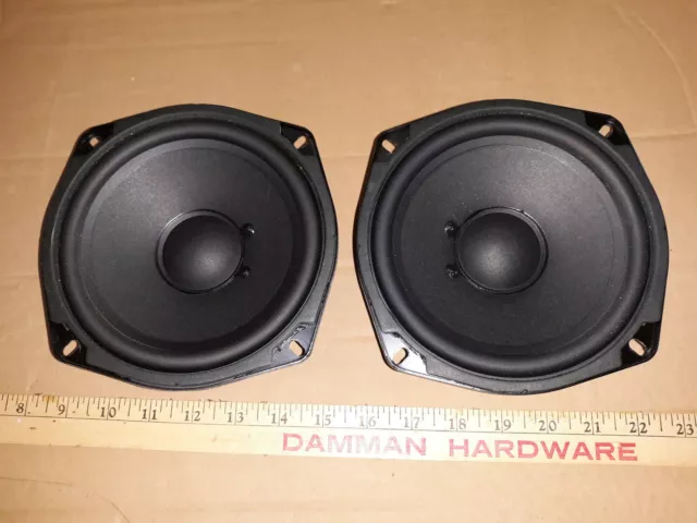20Yy53 Pair Of Sony Speakers, 1-529-644-11, 8 Ohm, 20 Watt, 4-1/2" Square Oc Mt