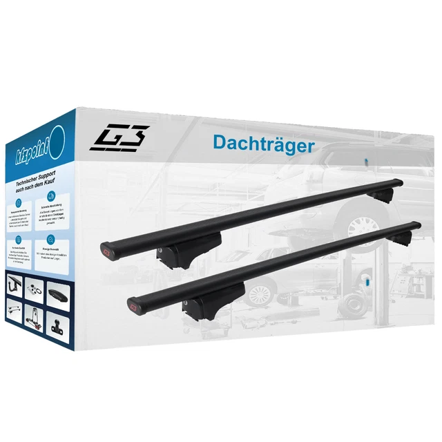 Barres De Toit Compatibles Peugeot 106 (1992-2004) - Porte-bagages Amovible 75kg - Aluminium