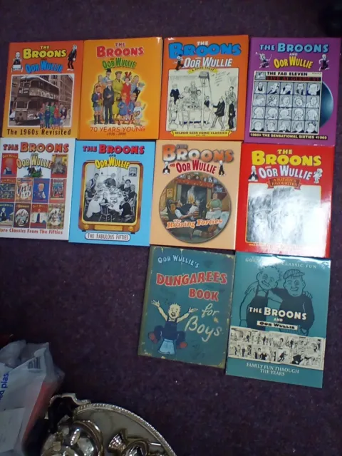 Broons  & Oor Wullie Collection 10 Hardback Books