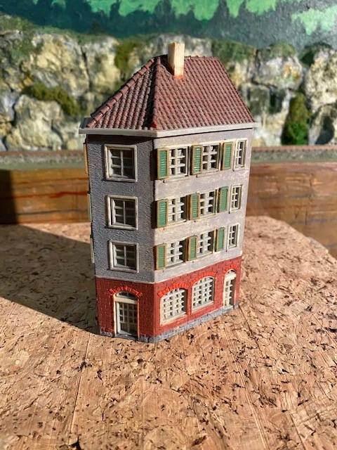 FALLER HO lot 3 maisons église maquette montée