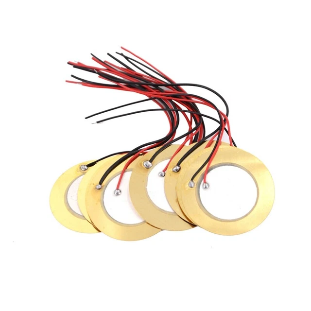 10 Pcs Piezoelectric Piezo Ceramic Plate Dia 27mm for Buzzer Loudspeaii