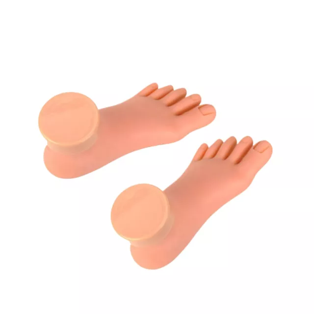 Practice Foot Acrylic Nails Left Foot Model Silicone Mannequin Foot