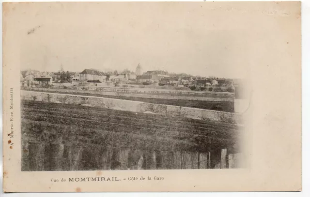 MONTMIRAIL - Marne - CPA 51 - Coté de la gare