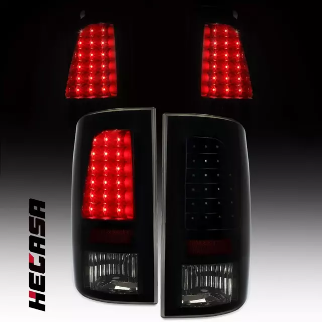 Smoke LED Tail Lights Brake Lamps L+R For 2009-2018 Dodge Ram 1500 2500 3500