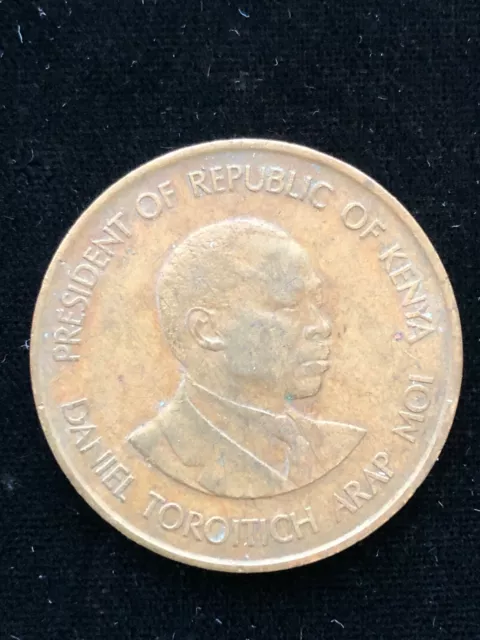 1990 Kenya 10 Cents Daniel Moi KM-18