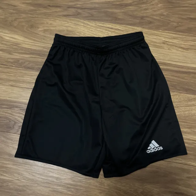 Adidas Boys Black Athletic Shorts Size 11-12 Years