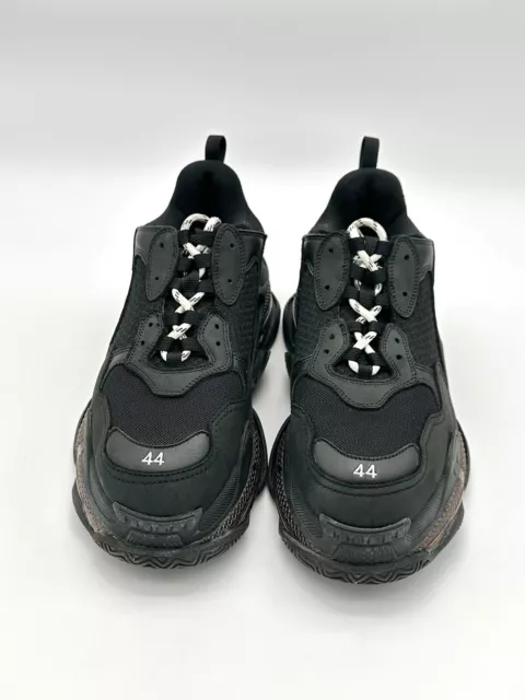 Balenciaga Triple S Triple Black Sneakers EUR 44 Size Us 11 UK 10
