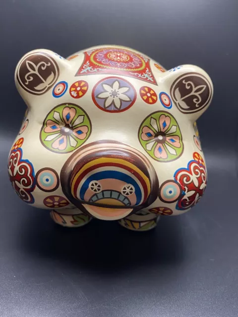 Vintage Mexican Folk Art Piggy Bank