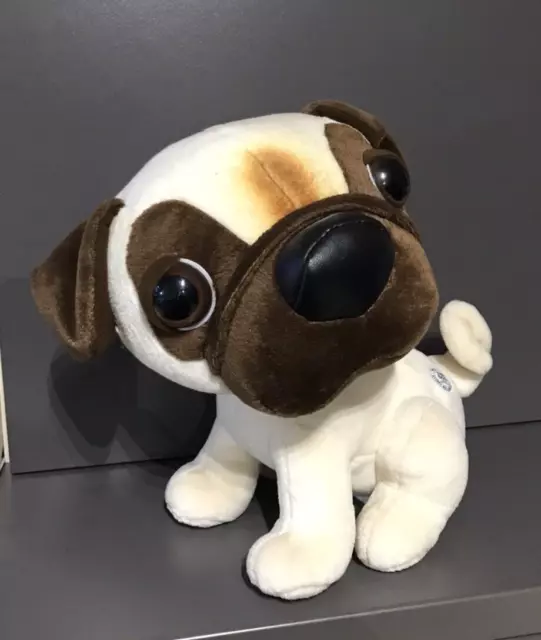 THE DOG Artlist Collection PUG 9” 2003 Artist Plush Toy Barks Wags Tail Animated