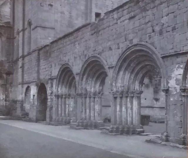 Fountains Abbey Chapter House, England, Magic Lantern Glass Slide