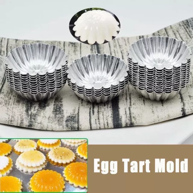 25Pcs Mini Egg Tart Mold Muffin Cupcake Cup Cookie Pudding Pie Mould Baking Tool