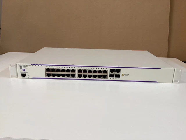 Switch Alcatel-Lucent OmniSwitch 24 Ports - Gigabit Ethernet, 10/100/1000, Fibre, Blanc
