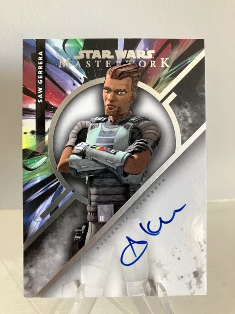 2023 Topps Star Wars masterwork Saw Gerrera on card autograph