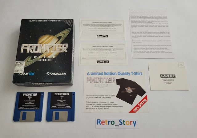 PC FRONTIER ELITE II Sur Disquette - Grande Boîte Allemande - David Braben - Très Bon état