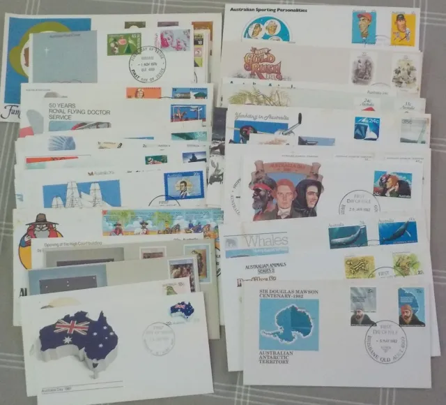 Bulk Random Lot of 50 Different Decimal First Day Covers(LotE124923)Free Post