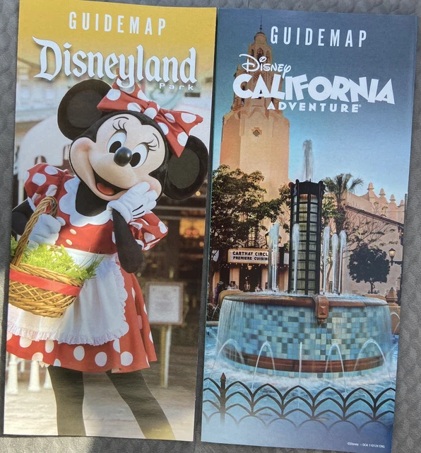 DISNEYLAND DCA PARK Guide Map November 2024 Minnie California Adventure ...