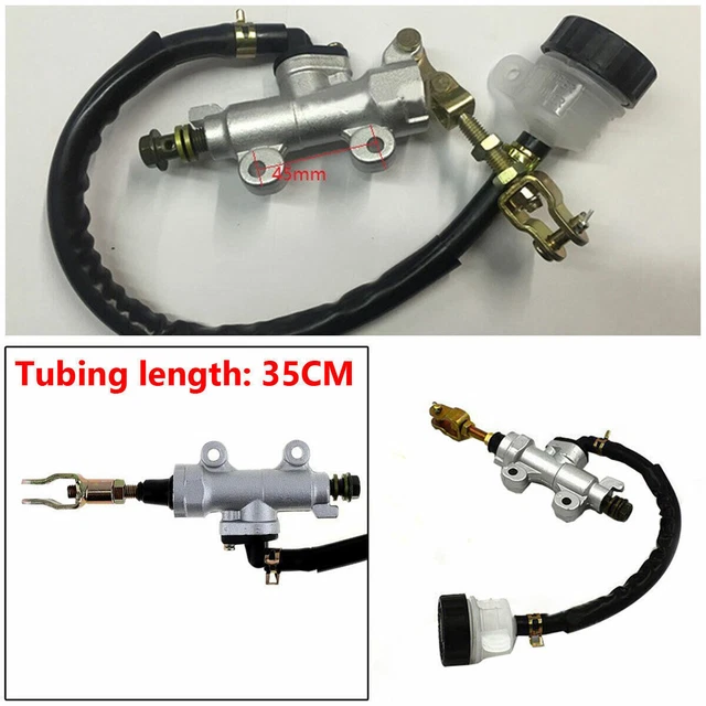 Rear Brake Master Cylinder With Fluid Reservoir for Pit Dirt Quad ATV Bike