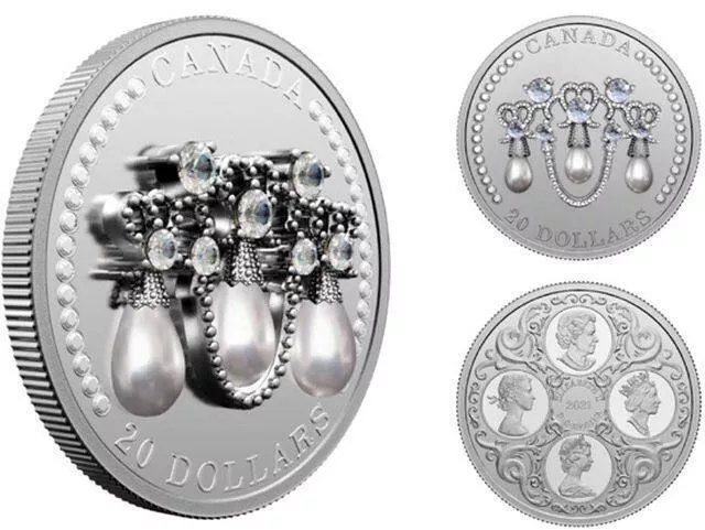 Canada - 2021 $20 HRM Queen Elizabeth II's Lover's Knot Tiara Fine Silver Coin