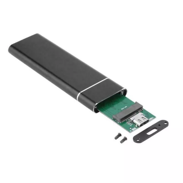 M.2 NGFF SSD SATA to USB 3.1 External Enclosure (LS41) Aluminum Case Adapter 2